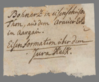 L 01564
<br/>
Label met opschrift
<br/>
<em>Escher von der Linth, Johannes Conrad (1767-1823)</em>